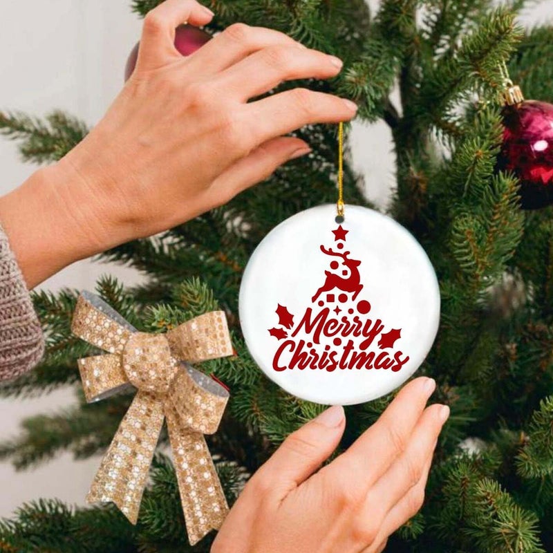 SUNVERSE Small Christmas Stencils for Crafts Reusable 3inch Christmas Stencil Holiday Stencils for Painting on Wood Slice Tier Tray Gift Tag Decor - Image 5